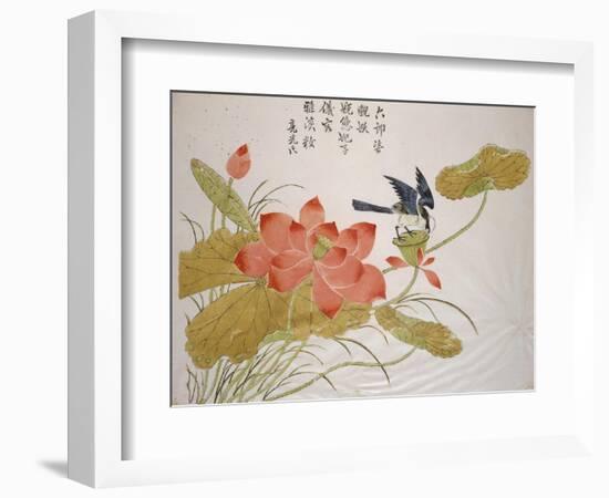 Lotus Flower-Ding Liangxian-Framed Premium Giclee Print