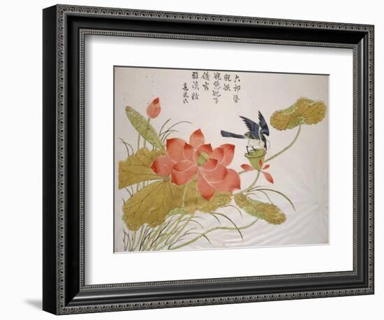 Lotus Flower-Ding Liangxian-Framed Premium Giclee Print