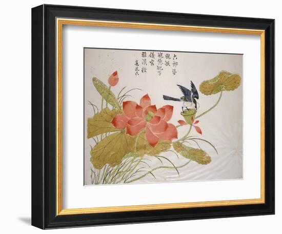 Lotus Flower-Ding Liangxian-Framed Art Print