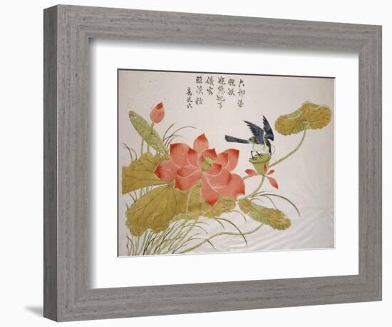 Lotus Flower-Ding Liangxian-Framed Art Print