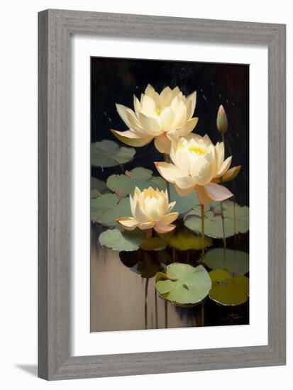 Lotus II-Vivienne Dupont-Framed Art Print