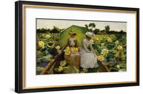 Lotus Lilies-Charles Courtney Curran-Framed Premium Giclee Print