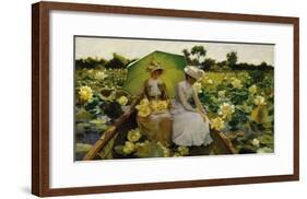 Lotus Lilies-Charles Courtney Curran-Framed Premium Giclee Print