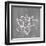 Lotus on Silver-Farida Zaman-Framed Art Print