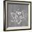 Lotus on Silver-Farida Zaman-Framed Art Print