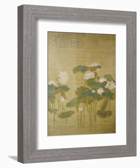 Lotus Pond, 1726-Hua Yan-Framed Premium Giclee Print