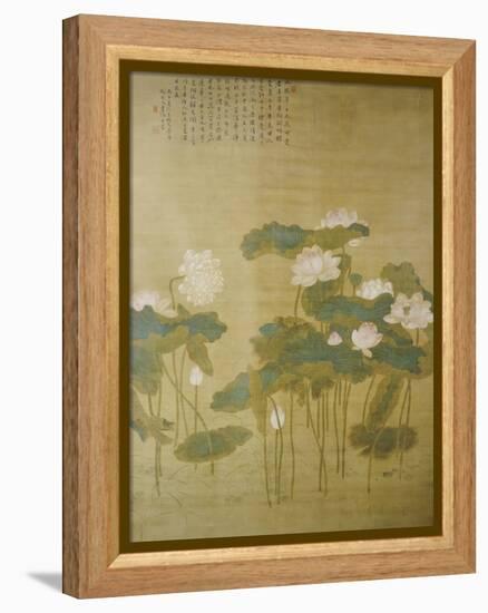 Lotus Pond, 1726-Hua Yan-Framed Premier Image Canvas