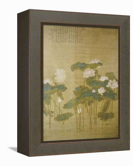 Lotus Pond, 1726-Hua Yan-Framed Premier Image Canvas
