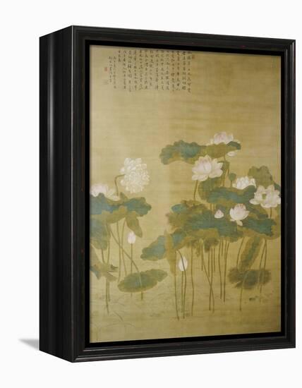 Lotus Pond, 1726-Hua Yan-Framed Premier Image Canvas