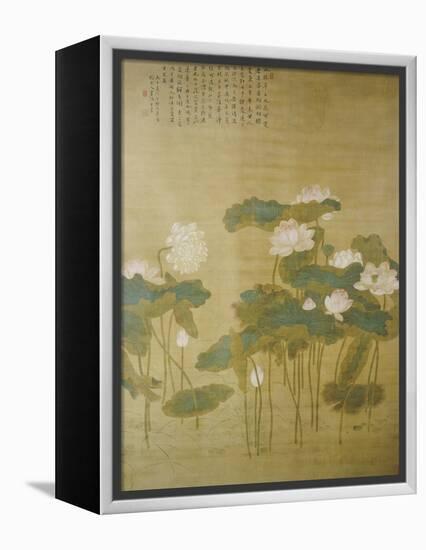 Lotus Pond, 1726-Hua Yan-Framed Premier Image Canvas