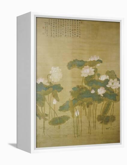 Lotus Pond, 1726-Hua Yan-Framed Premier Image Canvas