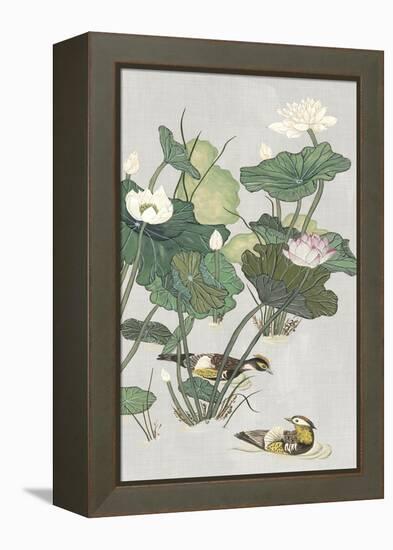 Lotus Pond I-Melissa Wang-Framed Stretched Canvas