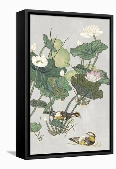 Lotus Pond I-Melissa Wang-Framed Stretched Canvas