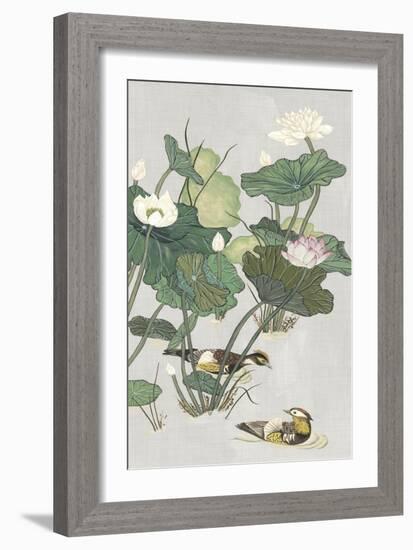 Lotus Pond I-Melissa Wang-Framed Premium Giclee Print