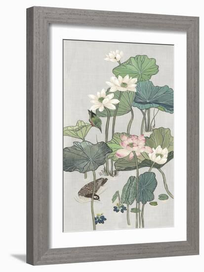 Lotus Pond II-Melissa Wang-Framed Art Print