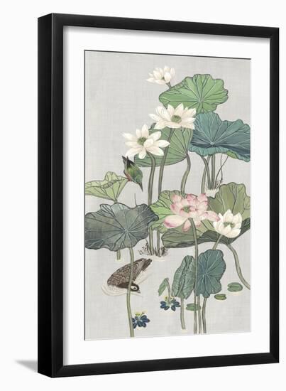 Lotus Pond II-Melissa Wang-Framed Art Print