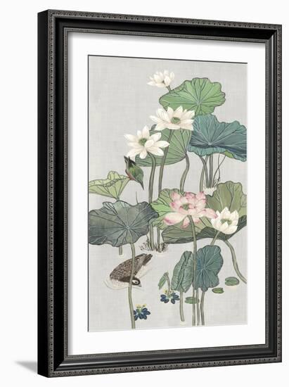 Lotus Pond II-Melissa Wang-Framed Art Print