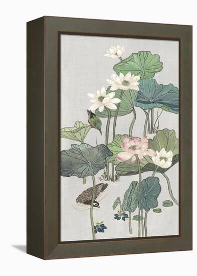 Lotus Pond II-Melissa Wang-Framed Stretched Canvas