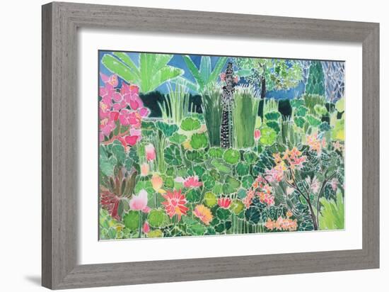 Lotus Pond, Ubud, Bali, 1997-Hilary Simon-Framed Giclee Print