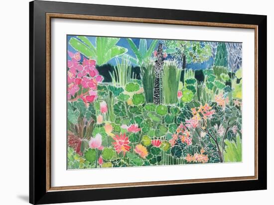 Lotus Pond, Ubud, Bali, 1997-Hilary Simon-Framed Giclee Print