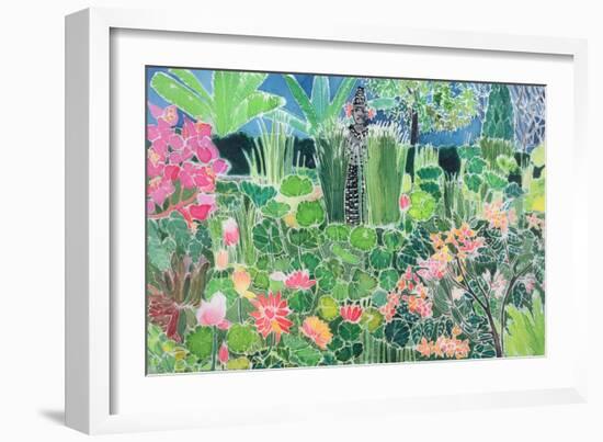 Lotus Pond, Ubud, Bali, 1997-Hilary Simon-Framed Giclee Print