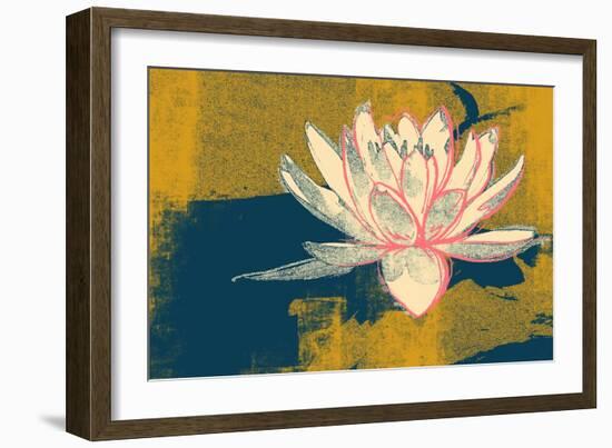 Lotus Pop (Mustard)-null-Framed Premium Giclee Print