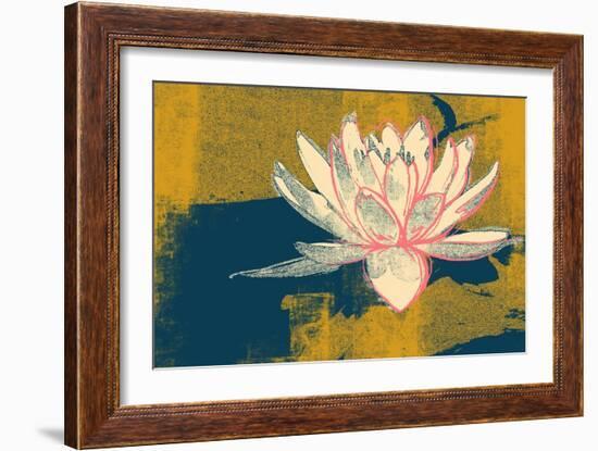 Lotus Pop (Mustard)-null-Framed Premium Giclee Print