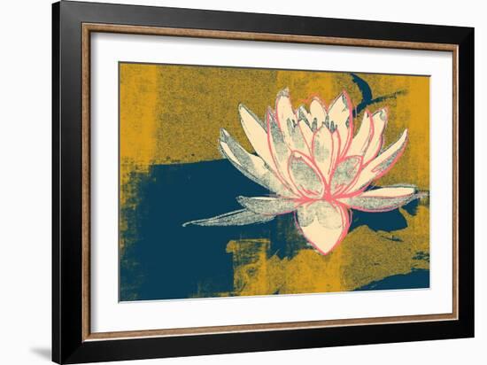 Lotus Pop (Mustard)-null-Framed Premium Giclee Print