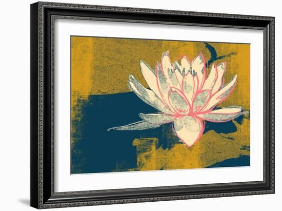 Lotus Pop (Mustard)-null-Framed Premium Giclee Print