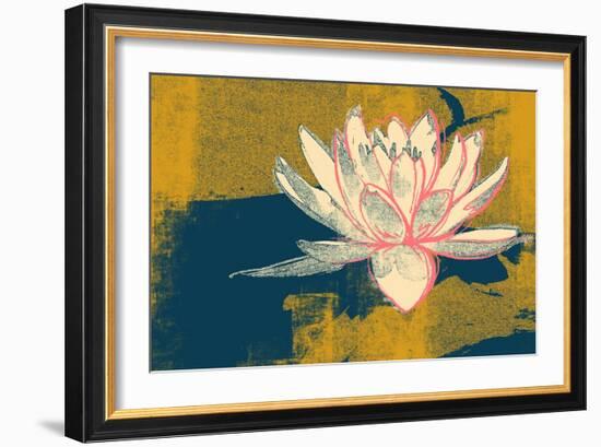 Lotus Pop (Mustard)-null-Framed Premium Giclee Print