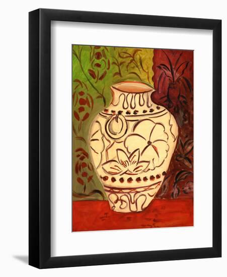 Lotus Pot I-Joyce Lieberman-Framed Art Print