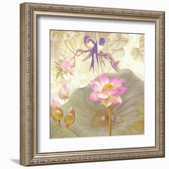 Lotus Sanctuary IV-Steve Hunziker-Framed Art Print