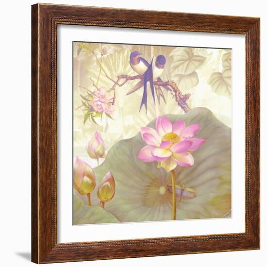 Lotus Sanctuary IV-Steve Hunziker-Framed Art Print