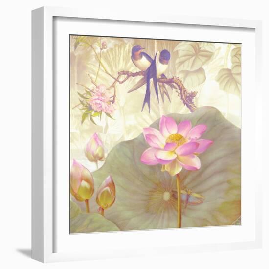 Lotus Sanctuary IV-Steve Hunziker-Framed Art Print