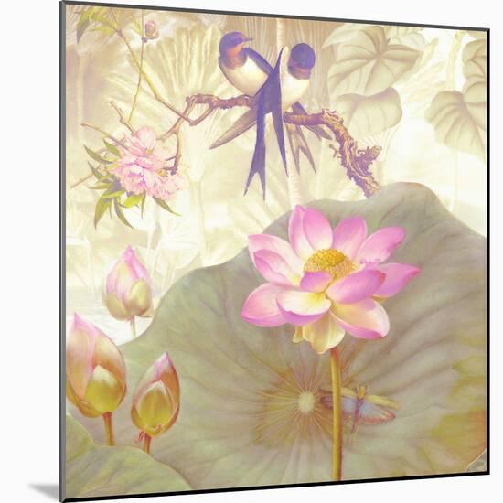 Lotus Sanctuary IV-Steve Hunziker-Mounted Art Print