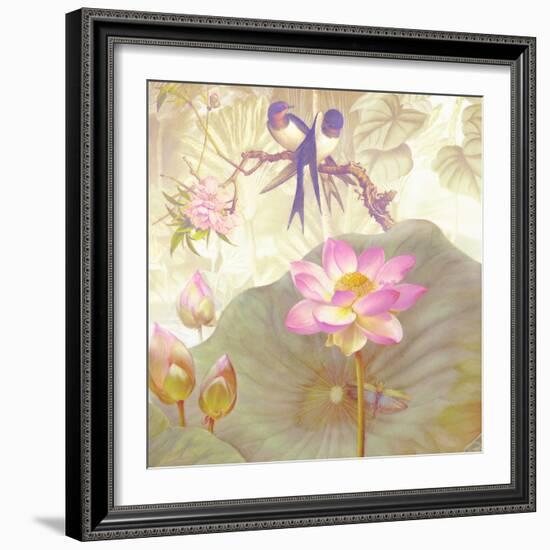 Lotus Sanctuary IV-Steve Hunziker-Framed Art Print