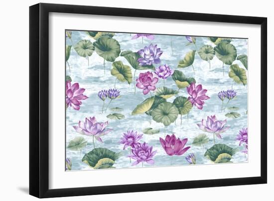 Lotus Stream Opal-Bill Jackson-Framed Giclee Print