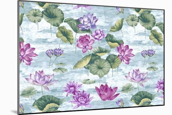 Lotus Stream Opal-Bill Jackson-Mounted Giclee Print