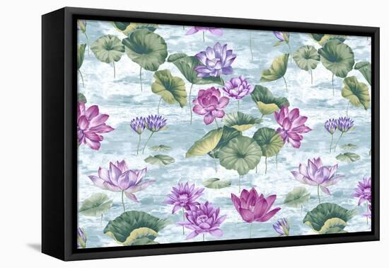 Lotus Stream Opal-Bill Jackson-Framed Premier Image Canvas