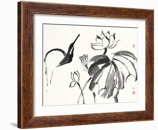 Lotus Study I-Nan Rae-Framed Art Print