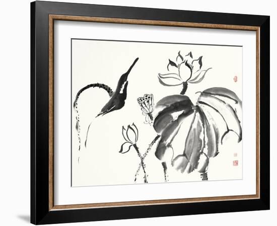 Lotus Study I-Nan Rae-Framed Art Print