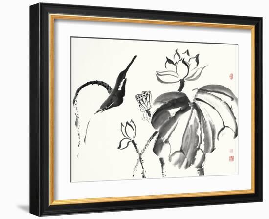 Lotus Study I-Nan Rae-Framed Art Print