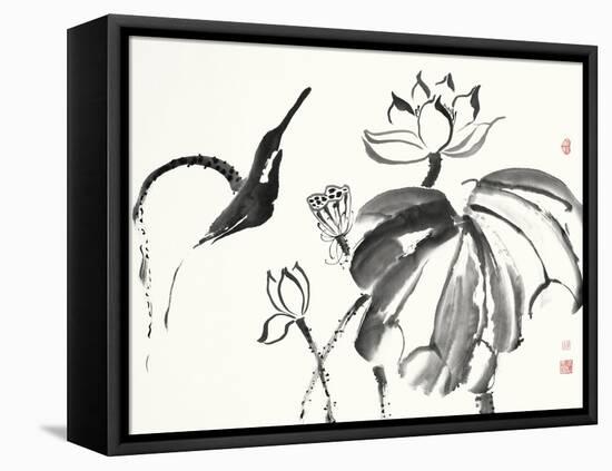 Lotus Study I-Nan Rae-Framed Stretched Canvas