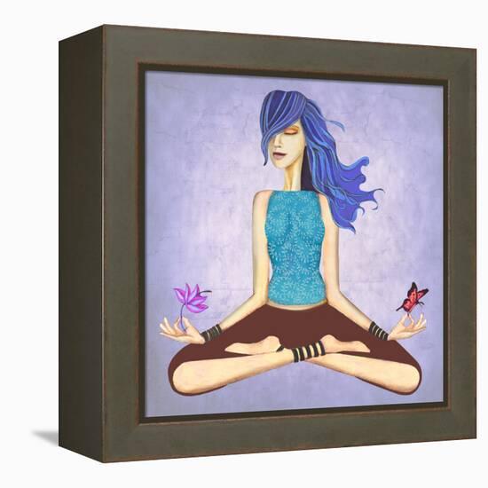 Lotus-Jami Goddess-Framed Stretched Canvas