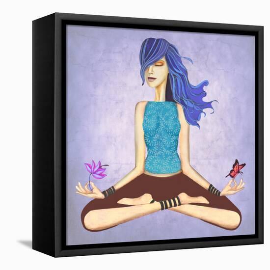 Lotus-Jami Goddess-Framed Stretched Canvas