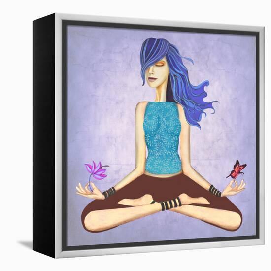 Lotus-Jami Goddess-Framed Stretched Canvas