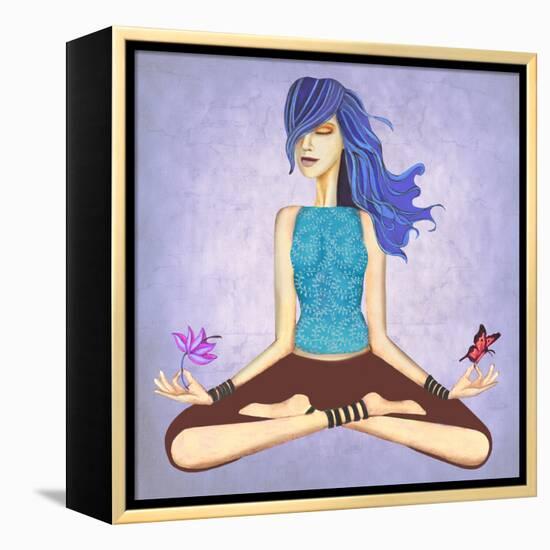 Lotus-Jami Goddess-Framed Stretched Canvas