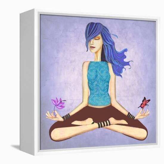 Lotus-Jami Goddess-Framed Stretched Canvas