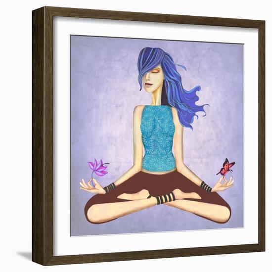 Lotus-Jami Goddess-Framed Art Print