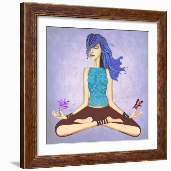 Lotus-Jami Goddess-Framed Art Print